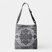 PERSIAN RUG - zwart-wit Crossbody Tas (Achterkant)