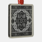 PERSIAN RUG - zwart-wit Metalen Ornament (Rechts)
