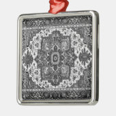 PERSIAN RUG - zwart-wit Metalen Ornament (Links)