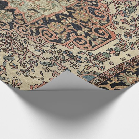 Persian Sarouk Peach roze beige Cadeaupapier (Hoek)