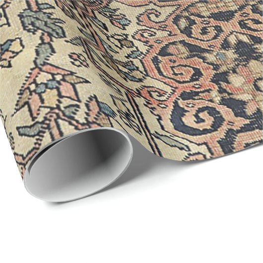 Persian Sarouk Peach roze beige  Cadeaupapier (Rol Hoek)