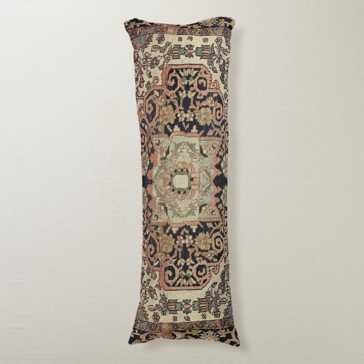 Persian Sarouk Peach roze beige Lichaamskussen (Voorkant Verticaal)