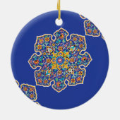 Persian Turquoise Keramisch Ornament (Achterkant)