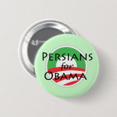 Persianen voor Obama Ronde Button 5,7 Cm (Voorkant /achterkant)