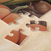 Persiër Kat Oogst Dankdag Legpuzzel (Zijkant)