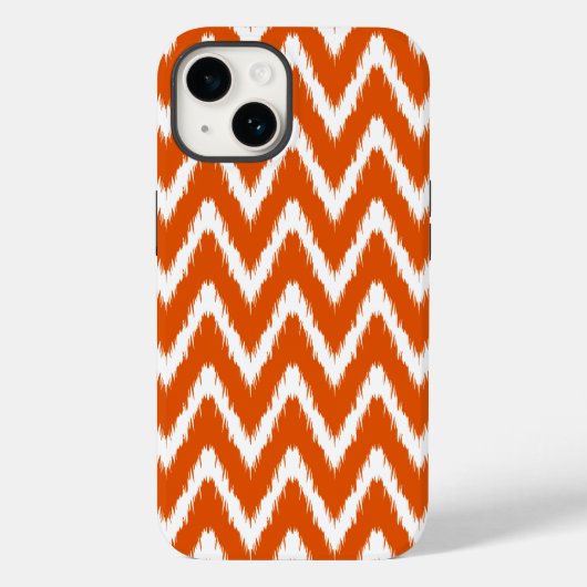 Persimmon Asian Moods Ikat Chevrons Case-Mate iPhone Case (Achterkant)