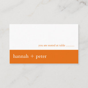 Persimmon Banner:: Kaart voor gasten Plaatskaartje