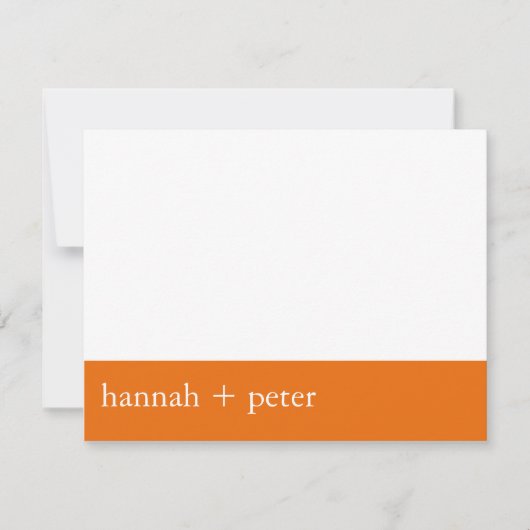 Persimmon Banner : RSVP kaartje (Voorkant)