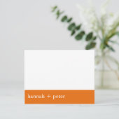 Persimmon Banner : RSVP kaartje (Staand voorkant)
