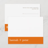 Persimmon Banner : RSVP kaartje (Voorkant / Achterkant)