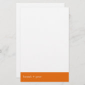Persimmon Banner:: Stationery Briefpapier (Voorkant / Achterkant)