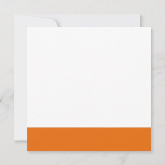 Persimmon Banner : Weddensuitnodiging Kaart (Achterkant)