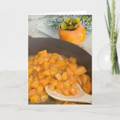 Persimmon Compote Bedankkaart (Voorkant)