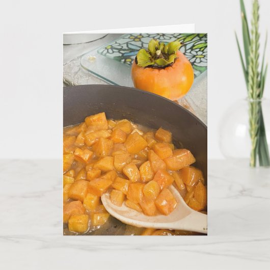 Persimmon Compote Bedankkaart (Voorkant)