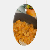 Persimmon Compote Keramisch Ornament (Rechts)