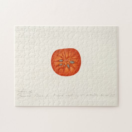 Persimmon (Diospyros) Waterverf-schilfers Legpuzzel (Horizontaal)