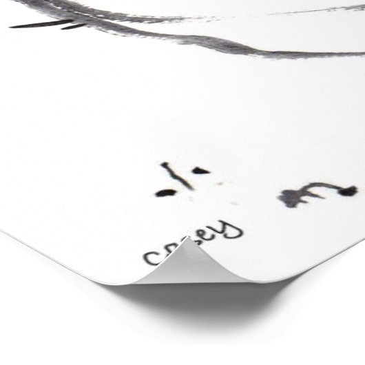 Persimmon en Branches Art Print (Hoek)