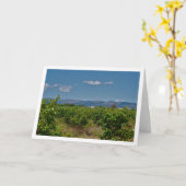 Persimmon Field Landscape Kaart (Gele Bloem)