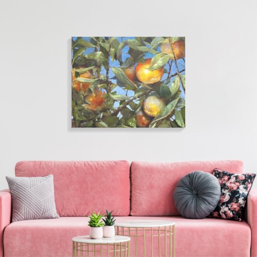Persimmon Fruit Beauful Original Artwork Canvas Afdruk (Insitu (Woonkamer))