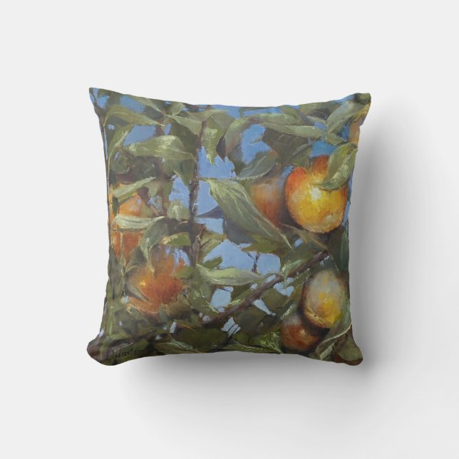 Persimmon Fruit Beauful Original Artwork Kussen (Voorkant)