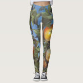 Persimmon Fruit Beauful Original Artwork Leggings (Voorkant)