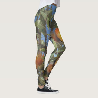 Persimmon Fruit Beauful Original Artwork Leggings