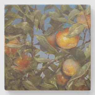 Persimmon Fruit Beauful Original Artwork Stenen Onderzetter