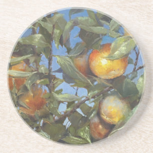 Persimmon Fruit Beauful Original Artwork Zandsteen Onderzetter
