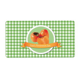 Persimmon Jam Canning Label