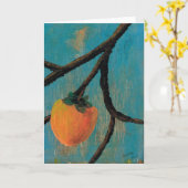Persimmon Kaart (Gele Bloem)