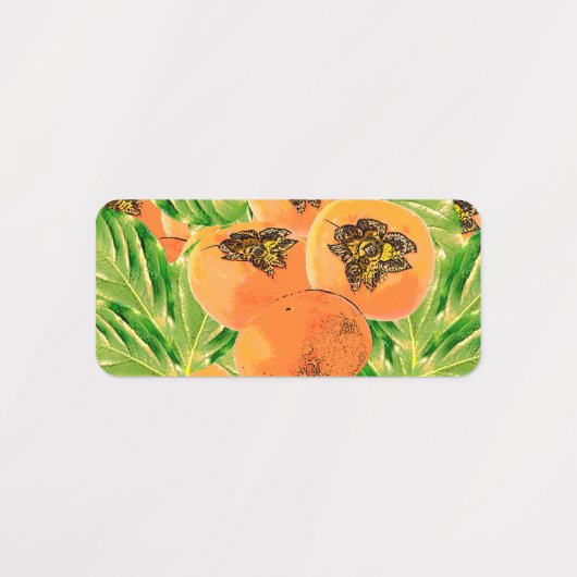 Persimmon (kaki) labels (Design 1)