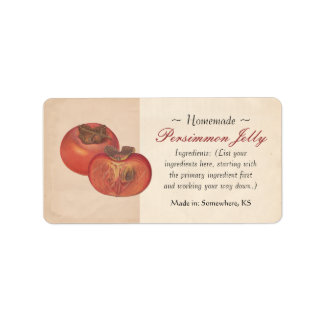 Persimmon-labels Etiket