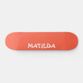 Persimmon Moderne Naam | Stijlvol Trendy Persoonlijk Skateboard (Horizontaal)