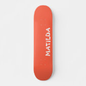 Persimmon Moderne Naam | Stijlvol Trendy Persoonlijk Skateboard (Voorkant)