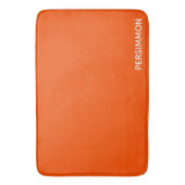 Persimmon rode kleurnaam badmat (Voorkant Verticaal)