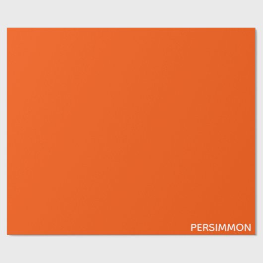 Persimmon rode kleurnaam cadeaupapier (Vlak)