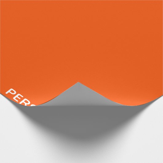 Persimmon rode kleurnaam cadeaupapier (Hoek)