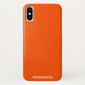 Persimmon rode kleurnaam Case-Mate iPhone case (Achterkant)