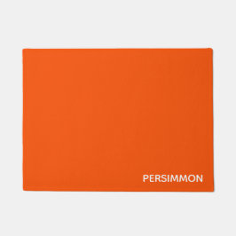 Persimmon rode kleurnaam deurmat