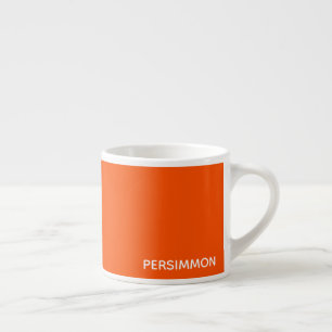 Persimmon rode kleurnaam espresso kop