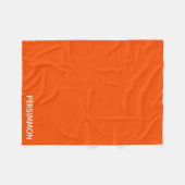 Persimmon rode kleurnaam fleece deken (Voorkant (Horizontaal))