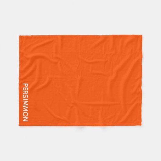 Persimmon rode kleurnaam fleece deken (Voorkant (Horizontaal))