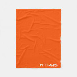 Persimmon rode kleurnaam fleece deken