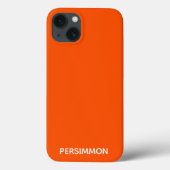 Persimmon rode kleurnaam Hoesje-Mate iPhone case (Achterkant)