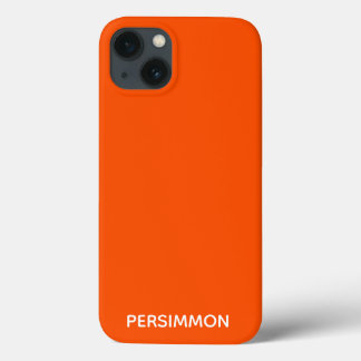 Persimmon rode kleurnaam Hoesje-Mate iPhone case