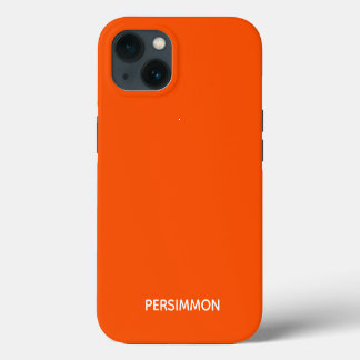 Persimmon rode kleurnaam Hoesje-Mate iPhone case 13 Hoesje