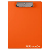 Persimmon rode kleurnaam klembord (Voorkant)
