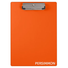 Persimmon rode kleurnaam klembord