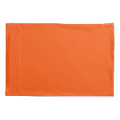 Persimmon rode kleurnaam kussensloop (Achterkant)