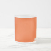 Persimmon rode kleurnaam matglas koffiemok (Center)